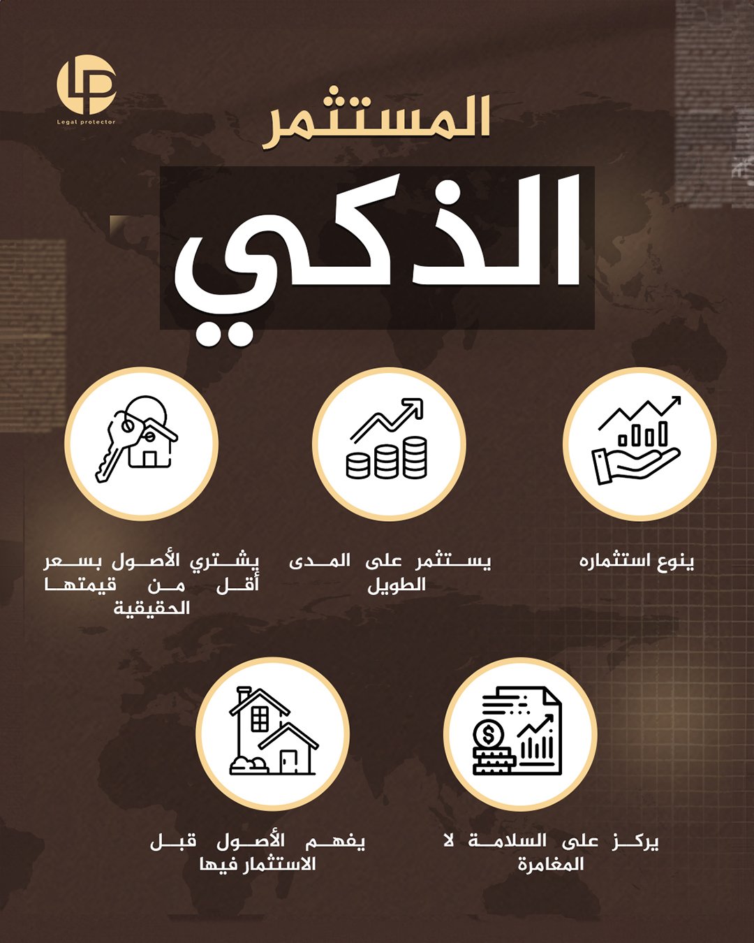 نصائح لحماية الاستثمار — تصميم الهوية البصرية لـ Legal Protector